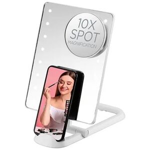 Conair LED Lighted Mirror with 10X Spot Mirror NIB